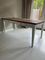 Te koop teak landelijke brocante eettafel, Huis en Inrichting, Tafels | Eettafels, Ophalen, Gebruikt, 200 cm of meer, 50 tot 100 cm