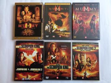 The Mummy Trilogie + The Scorpion King, Deel 1 en 2 (Dvdset) beschikbaar voor biedingen