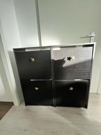 Bissa Ikea schoenenkast 2x zwart, Huis en Inrichting, Kasten | Schoenenkasten, Ophalen, Gebruikt