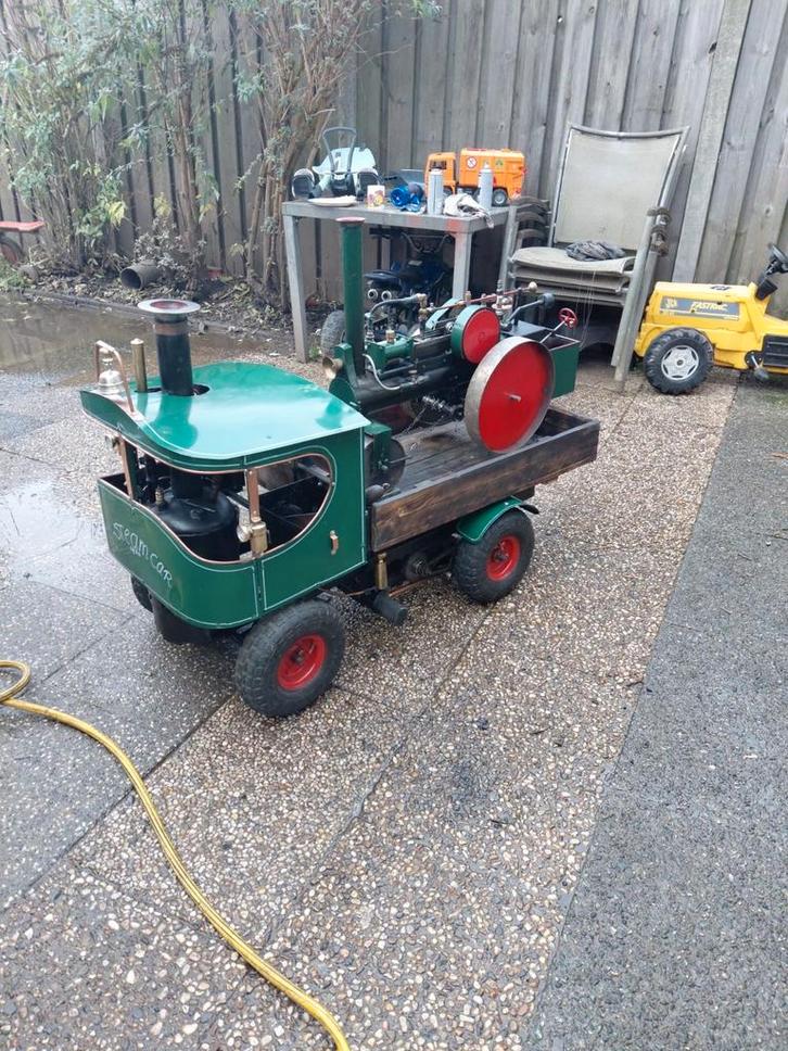 Live Steam Lorry - Stoom aangedreven vrachtwagen + Stoomwals, Hobby en Vrije tijd, Modelbouw | Auto's en Voertuigen, Gebruikt