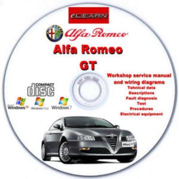 Alfa Romeo GT Werkplaatshandboek op DVD beschikbaar voor biedingen
