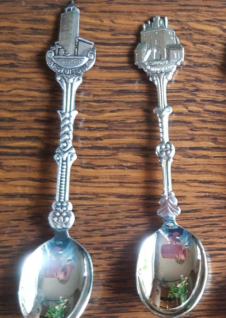 Theelepels Harderwijk en Afsluitdijk, Antiek en Kunst, Antiek | Bestek, Ophalen of Verzenden