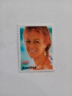 Abba Annifrid sluitzegel 2 Pop foto 4x3cm, Ophalen of Verzenden, Zo goed als nieuw, Foto of Kaart