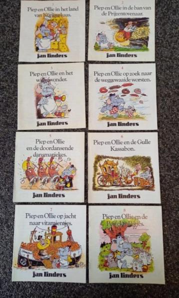 * Jan Linders Piep en Ollie boekjes compleet 8 stuks *  beschikbaar voor biedingen