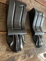 Antieke consoles zwart marmer 2 stuks voor op de schouw, Ophalen