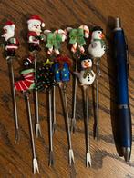 Kerst cocktail prikkers set, Ophalen, Zo goed als nieuw, Feestartikel, Kerst of Sinterklaas