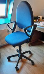 Blauwe degelijke bureau stoel, Blauw, Gebruikt, Bureaustoel, Ophalen