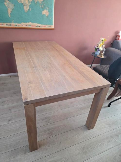 Eettafel & Salontafel, eikenhout., Huis en Inrichting, Tafels | Eettafels, Gebruikt, 50 tot 100 cm, 150 tot 200 cm, Vijf personen of meer