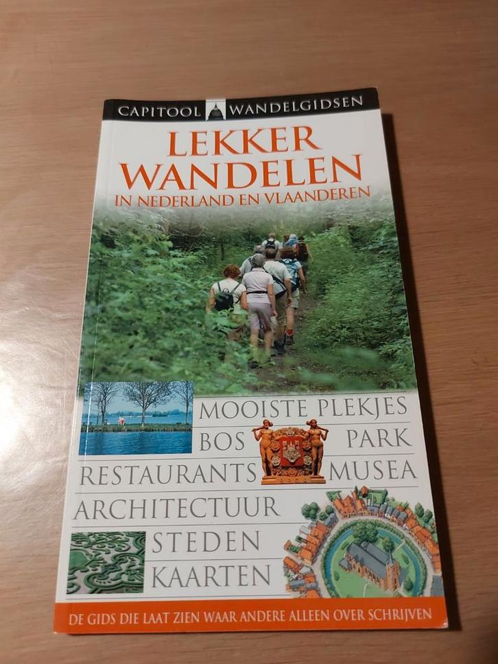 Lekker Wandelen in Nederland en Vlaanderen - Wandelgids, Boeken, Reisgidsen, Zo goed als nieuw, Ophalen of Verzenden