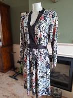 K-Design K Design zwart bloemen jurk maat XL 44, Kleding | Dames, K-design, Verzenden, Zwart, Maat 46/48 (XL) of groter