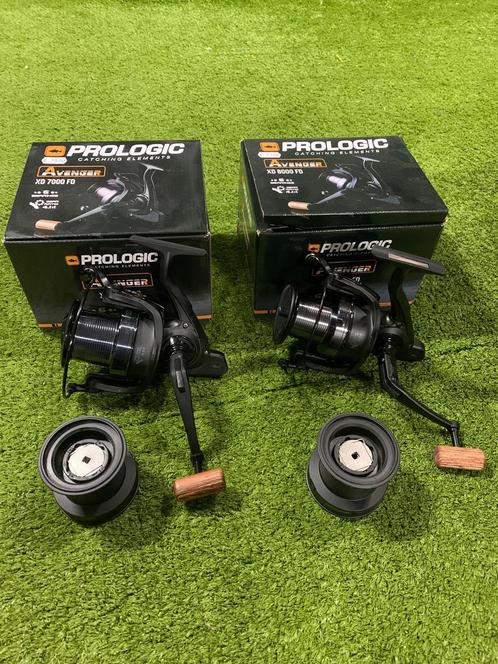 Nieuwe Prologic Avenger 7000 & 8000 big pit molens, 6 lagers, Watersport en Boten, Hengelsport | Karpervissen, Nieuw, Molen, Ophalen of Verzenden