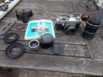 Praktica l vintage camera met meyer optik gorlitz domiplan, Gebruikt, Ophalen of Verzenden