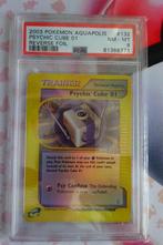 Pokemon Psychic Cube 01 Aquapolis Reverse Foil PSA 8 WOTC, Ophalen of Verzenden, Zo goed als nieuw, Losse kaart, Foil