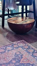 Industriële bijzet tafel salontafel 60cm zgan, Huis en Inrichting, Tafels | Bijzettafels, Ophalen, Minder dan 45 cm, Metaal of Aluminium