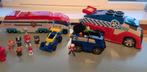 Paw patrol set 2 trucks, politie auto en race auto, Kinderen en Baby's, Speelgoed | Speelgoedvoertuigen, Ophalen, Gebruikt