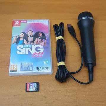 SWITCH | Let's Sing 2022 + Microfoon | Lets Sing 22 beschikbaar voor biedingen