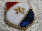 Franse Vlag Applicatie met Goud Kleurige Ster - 7 x 5 cm, Antiek en Kunst, Verzenden