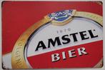 Amstel bier logo reclamebord van metaal wandbord deco, Ophalen of Verzenden, Nieuw, Reclamebord, Plaat of Schild, Overige merken