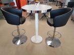 2 Barkrukken + hoge tafel, Huis en Inrichting, Barkrukken, Ophalen, Gebruikt, Met voetsteun, 90 cm of meer