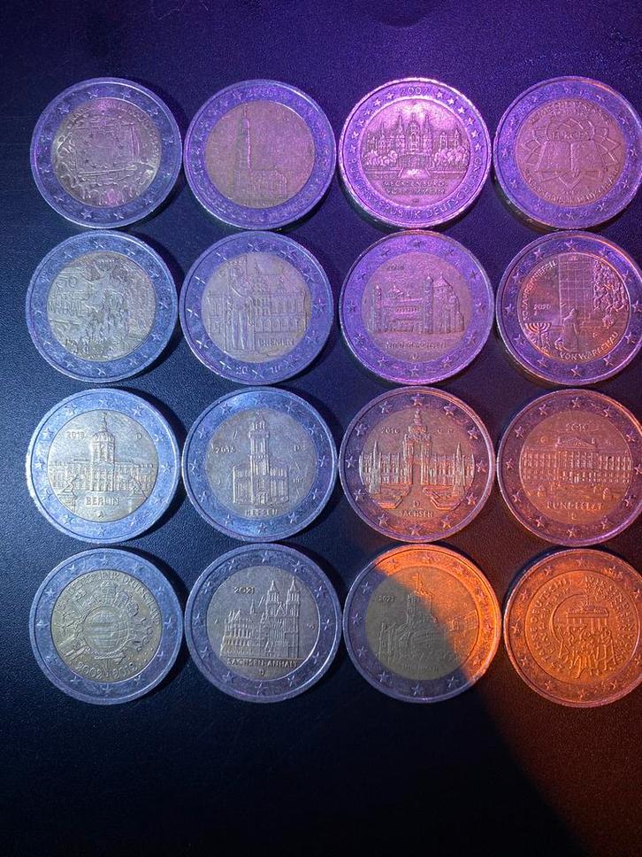 Diverse 2 euro Herdenkingsmunten Duitsland zeldzaam, Postzegels en Munten, Munten | Nederland, Losse munt, Euro's, Koningin Beatrix