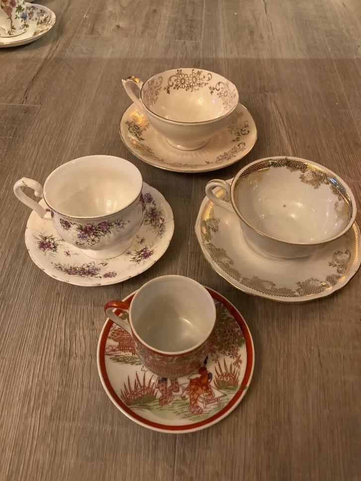 Vintage antieke kop & schotels Mosa Bavaria Royal Canterbury, Antiek en Kunst, Antiek | Servies los, Ophalen of Verzenden