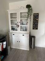 Klassieke tweedelige buffetkast / servieskast, Ophalen, 100 tot 150 cm, 200 cm of meer, Klassiek