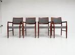 Set van 4 Zweedse designstoelen van Svegards Markaryd, 1960, Hout, Gebruikt, Overige kleuren, Design