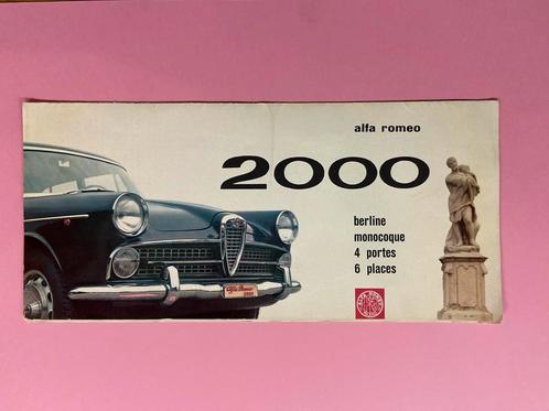 Alfa Romeo Berlina 2000 1958 brochure, Boeken, Auto's | Folders en Tijdschriften, Zo goed als nieuw, Alfa Romeo, Ophalen
