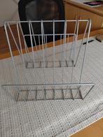 Zilvergrijs metaal,  krantenbak / Lektuurbak, Ophalen, Zo goed als nieuw