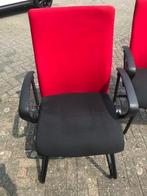 Nieuwe rood/zwart vergaderstoelen, 4 beschikbaar, Ophalen, Nieuw, Vier, Stof