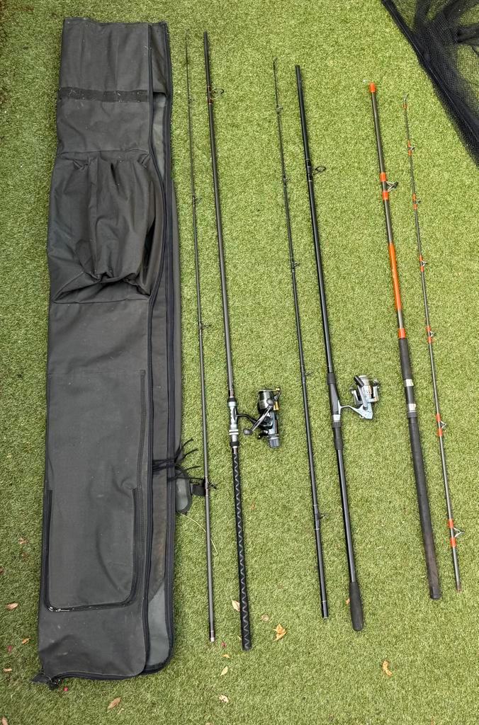 Karpervis Set - Hengels, 1x Molen, Tas, Watersport en Boten, Hengelsport | Karpervissen, Gebruikt, Complete set, Ophalen