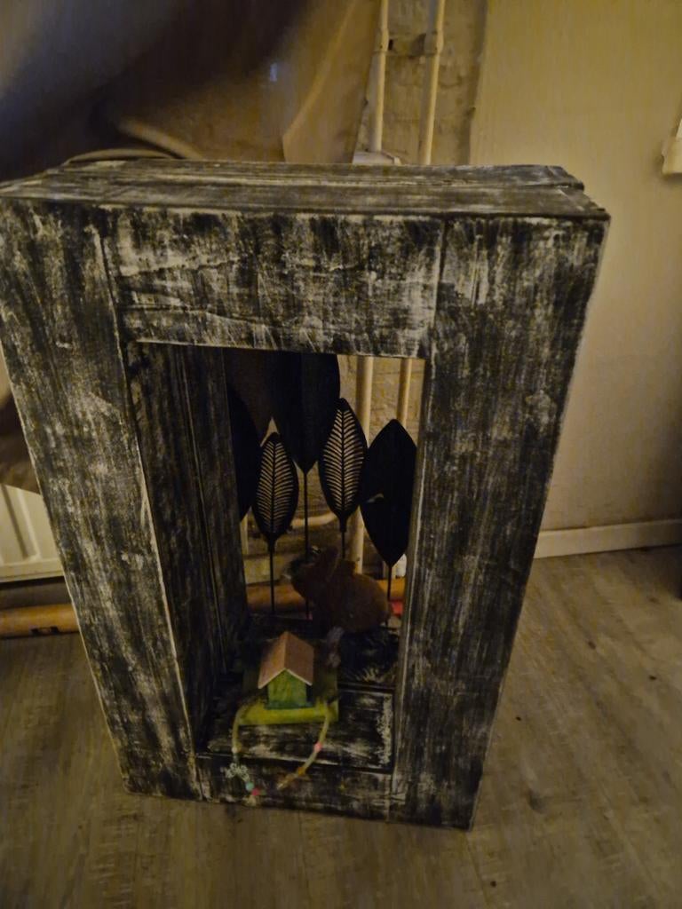 2 decoratie blokken voor op de vensterbank, Ophalen of Verzenden, Zo goed als nieuw