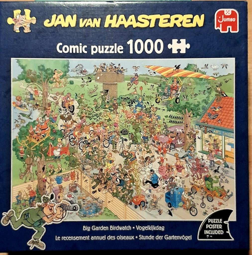 Puzzel vogelkijkdag, Ophalen of Verzenden, 500 t/m 1500 stukjes, Zo goed als nieuw, Legpuzzel