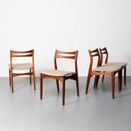 Vintage Deense eetkamerstoelen (Sven Ellekaer), set van 4, Ophalen, Hout, Gebruikt, Overige kleuren