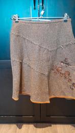 Wollen Rok Beige Bruin Maat 38, Maat 38/40 (M), Beige, Ophalen of Verzenden, Zo goed als nieuw