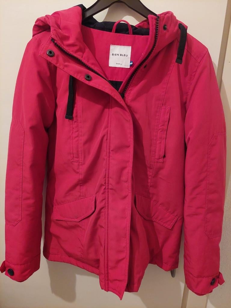 Fijne "Outdoor" Winterjas van Bien Bleu. Maat S, Kleding | Dames, Jassen | Winter, Ophalen of Verzenden, Zo goed als nieuw, Rood