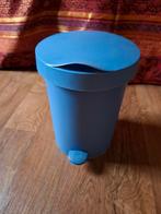 Blauwe pedaalemmer - Zo goed als nieuw!, Huis en Inrichting, Woonaccessoires | Prullenbakken, Kunststof, Met pedaal, Ophalen of Verzenden