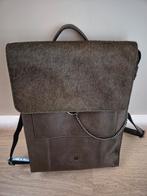 Micmacbags leren rugtas met vachtje, Overige merken, 25 tot 40 cm, Ophalen of Verzenden, Zo goed als nieuw
