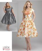 Retro 50s stijl patroon jurk 36-38-40-42-44, Hobby en Vrije tijd, Kledingpatronen, Overige merken, Overige typen, Vrouw, Nieuw