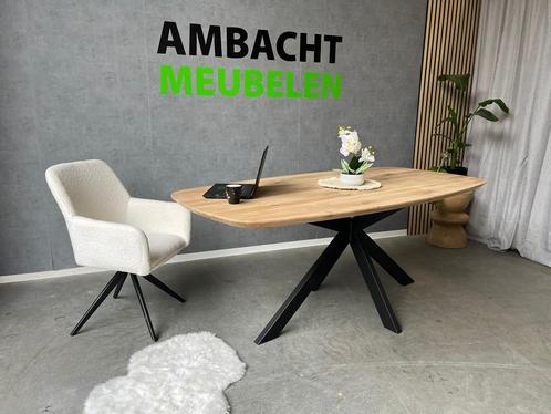 Mooie DEENS Ovale Eiken tafel Eettafel Eetkamertafel ACTIE, Huis en Inrichting, Tafels | Eettafels, Nieuw, Ovaal, Eikenhout, Ophalen of Verzenden