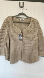Elisa Cavaletti club gebreid vest beige, Kleding | Dames, Truien en Vesten, Ophalen of Verzenden, Zo goed als nieuw, Beige