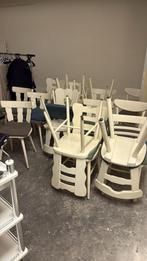 houten stoelen wit, Huis en Inrichting, Stoelen, Ophalen, Gebruikt, Vijf, Zes of meer stoelen
