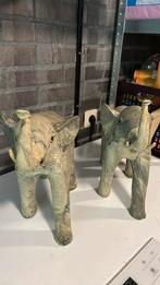 2 olifanten schelpkunst, Ophalen of Verzenden, Zo goed als nieuw, Dier
