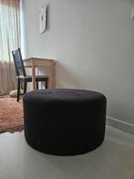 Riverdale poef hocker ribstof zwart, Huis en Inrichting, Banken | Voetenbanken en Poefen, Ophalen, Zo goed als nieuw, Stof, 50 tot 75 cm