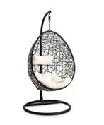 Hangstoel Ei - Zwart Metaal met Kussens, Ophalen, Gebruikt, Zwart, Metaal