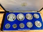 GIAMAICA Serie van 9 munten Proof 1977 Franklin Mint(ZILVER), Ophalen of Verzenden, Setje