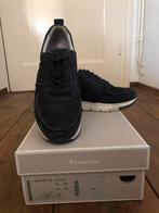 Tamaris Blauwe Leren Sneakers - Maat 37, Ophalen of Verzenden, Zo goed als nieuw, Blauw, Sneakers of Gympen