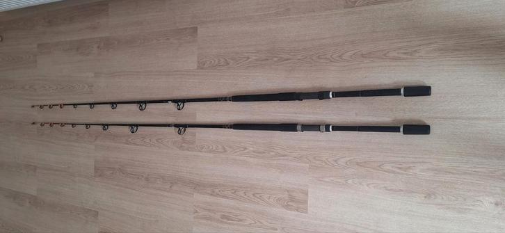 Set shakespeare ugly stik boothengels, 1x 20lb + 1x 30lb, Watersport en Boten, Hengelsport | Zeevissen, Zo goed als nieuw, Werphengel