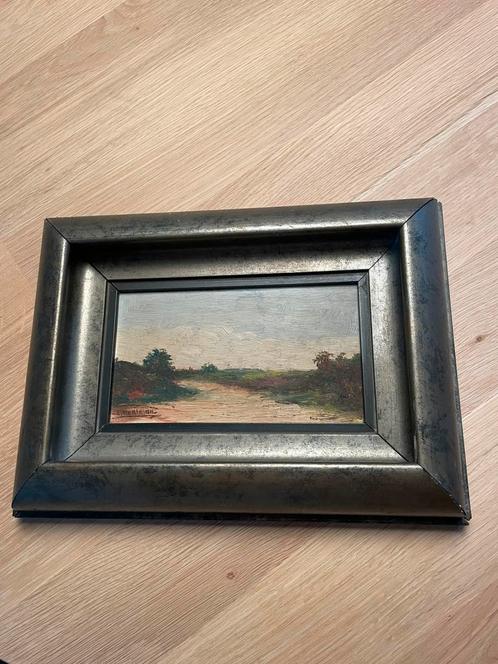 Mooi schilderijtje van Dhr Hartman., Antiek en Kunst, Kunst | Schilderijen | Klassiek, Ophalen of Verzenden