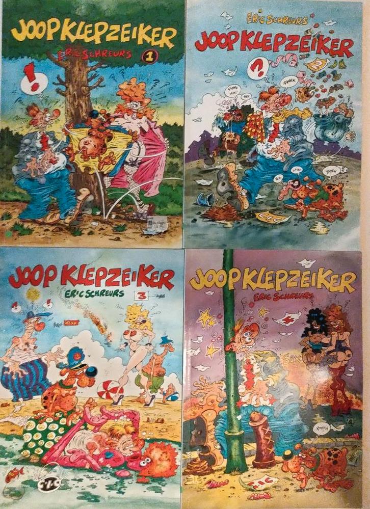 Joop klepzeiker 1t/m4  gepubliceerd van revu (€3 per stuk ), Boeken, Stripboeken, Zo goed als nieuw, Meerdere stripboeken, Ophalen of Verzenden